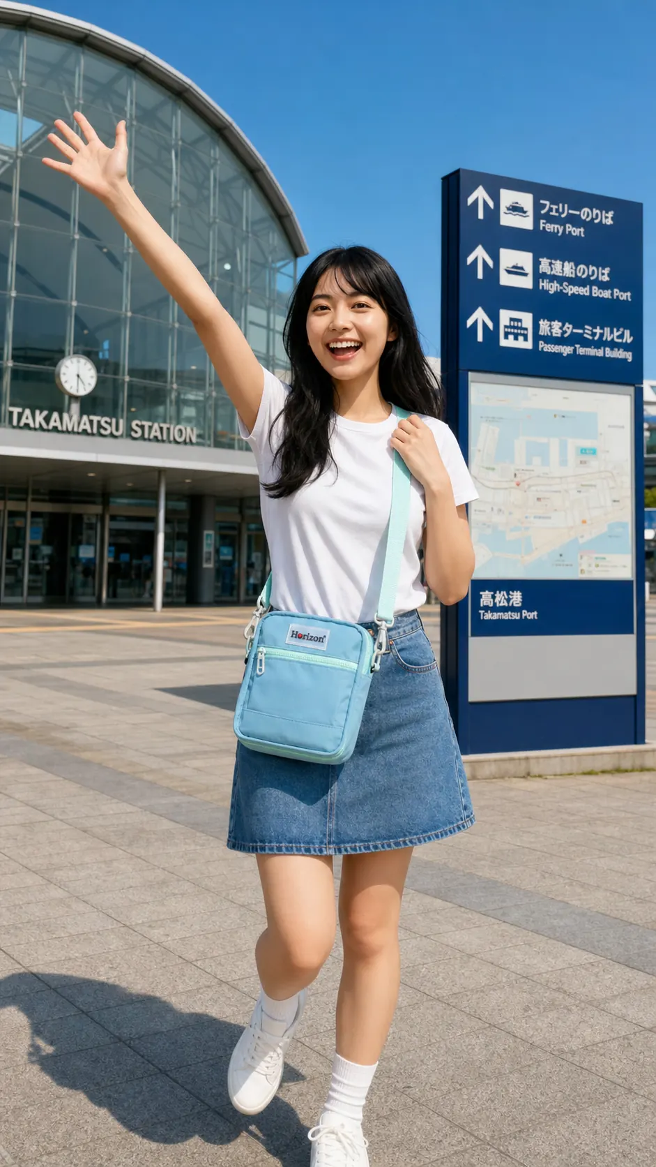 J 在高松市中心的旅程
